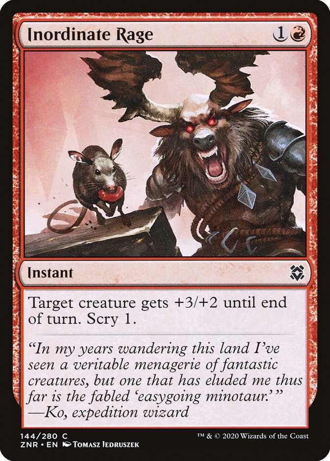 Inordinate Rage [Zendikar Rising] | Good Games North