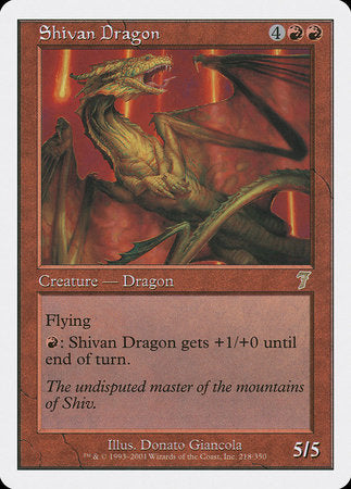 Shivan Dragon [Seventh Edition] | Good Games North