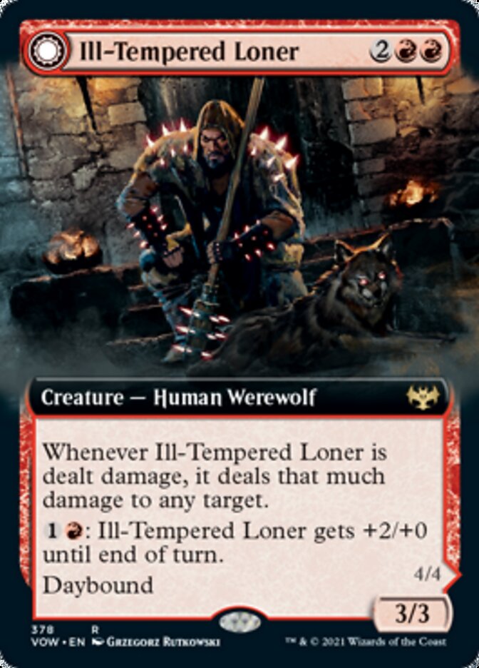 Ill-Tempered Loner // Howlpack Avenger (Extended) [Innistrad: Crimson Vow] | Good Games North