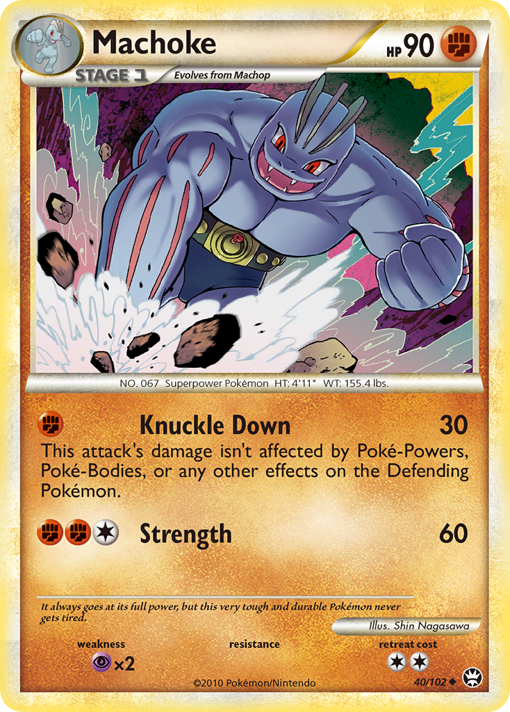 Machoke (40/102) [HeartGold & SoulSilver: Triumphant] | Good Games North