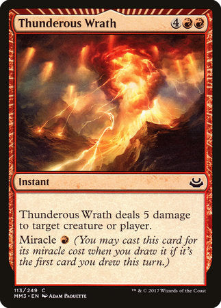 Thunderous Wrath [Modern Masters 2017] | Good Games North