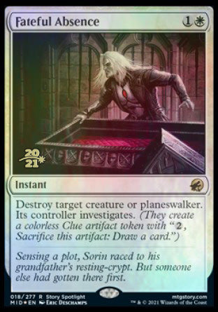 Fateful Absence [Innistrad: Midnight Hunt Prerelease Promos] | Good Games North