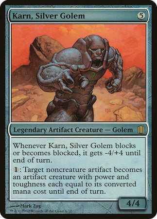 Karn, Silver Golem (Commander's Arsenal) [Commander's Arsenal Oversized] | Good Games North