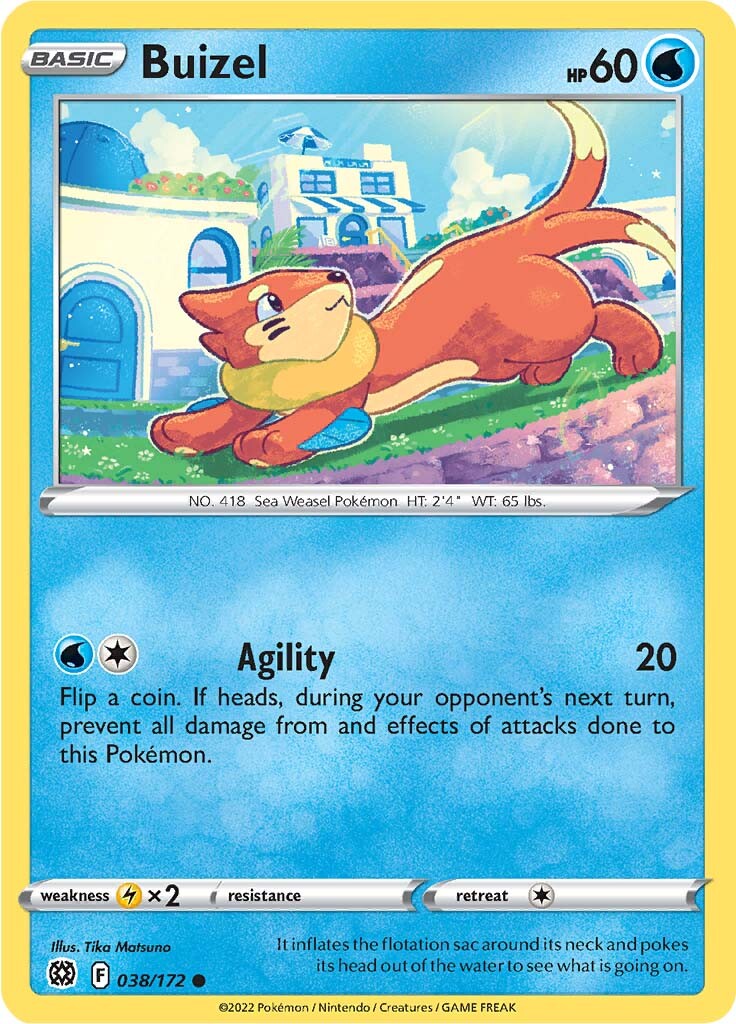 Buizel (038/172) [Sword & Shield: Brilliant Stars] | Good Games North