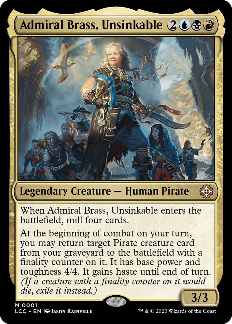 Admiral Brass, Unsinkable (Display Commander) [The Lost Caverns of Ixalan Commander] | Good Games North