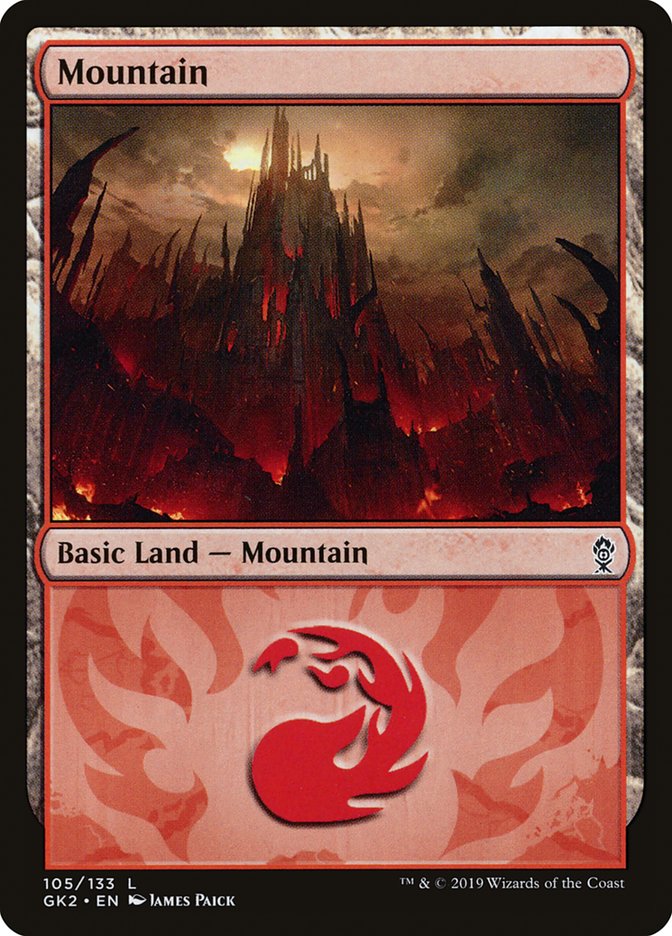 Mountain (105) [Ravnica Allegiance Guild Kit] | Good Games North