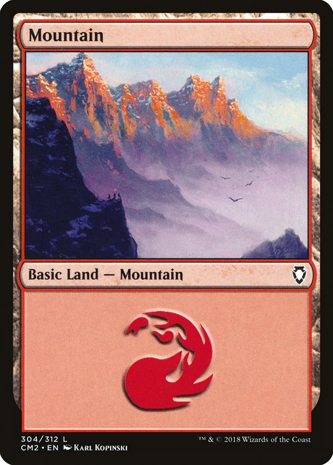 Mountain (304) [Commander Anthology Volume II] | Good Games North