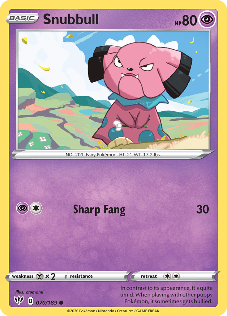 Snubbull (070/189) [Sword & Shield: Darkness Ablaze] | Good Games North