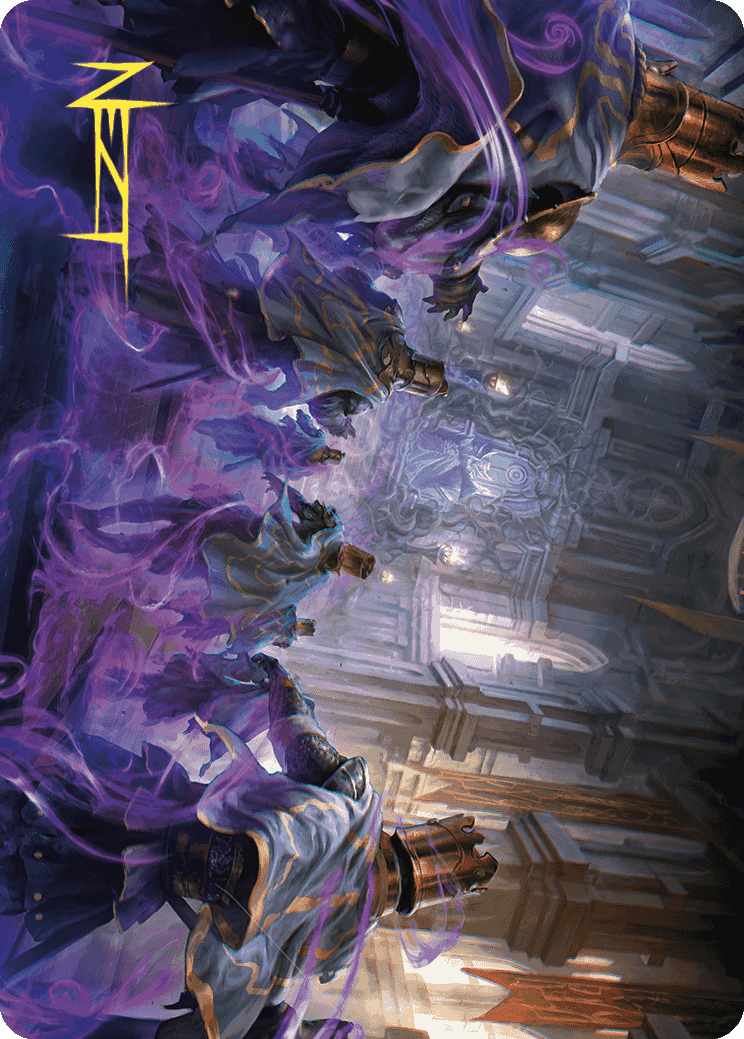 Eerie Interference Art Card (Gold-Stamped Signature) [Wilds of Eldraine Art Series] | Good Games North