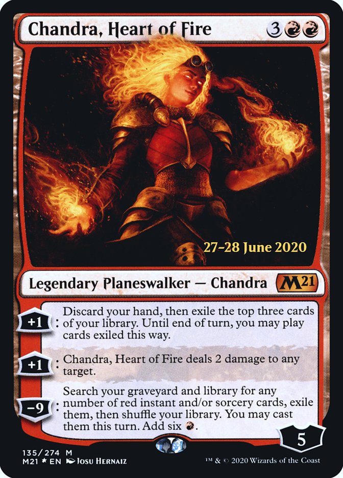 Chandra, Heart of Fire  [Core Set 2021 Prerelease Promos] | Good Games North