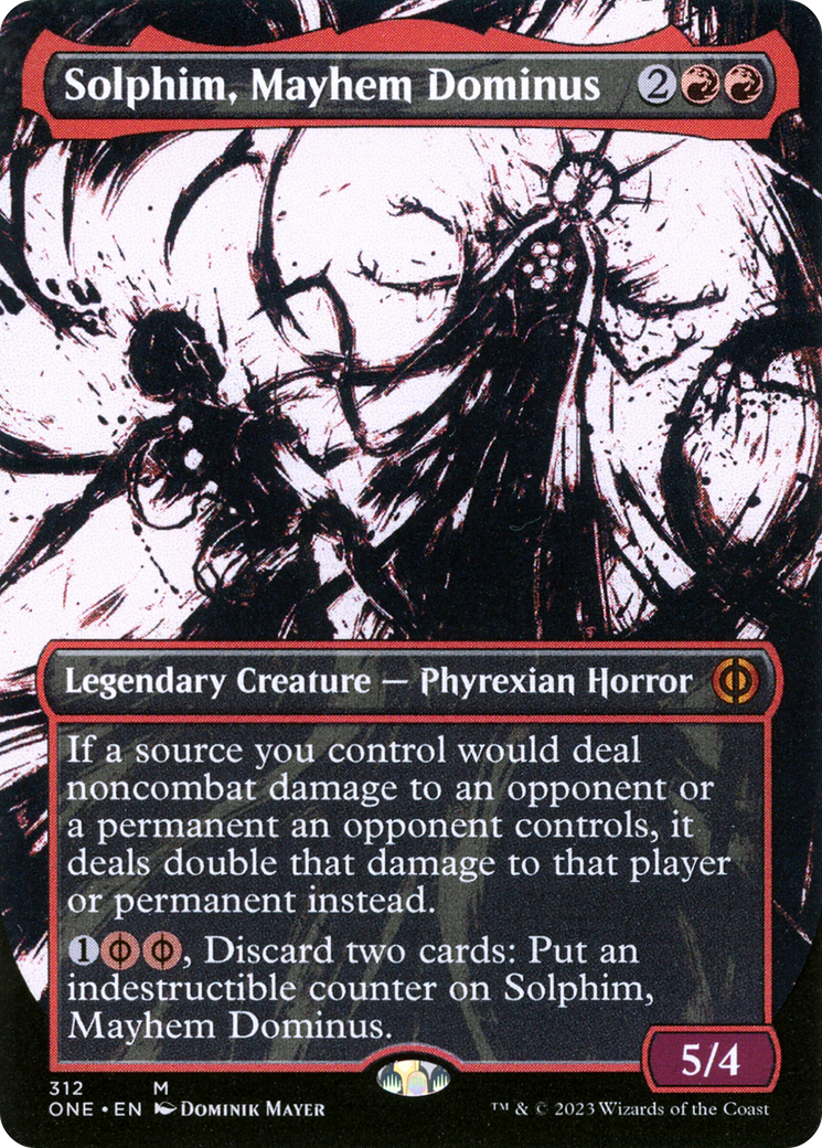 Solphim, Mayhem Dominus (Borderless Ichor) [Phyrexia: All Will Be One] | Good Games North