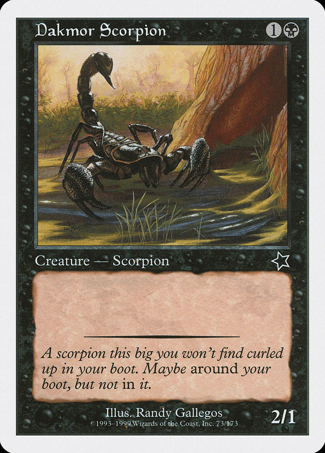 Dakmor Scorpion [Starter 1999] | Good Games North
