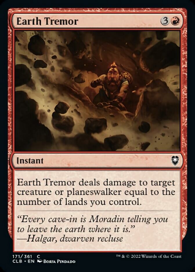 Earth Tremor [Commander Legends: Battle for Baldur's Gate] | Good Games North