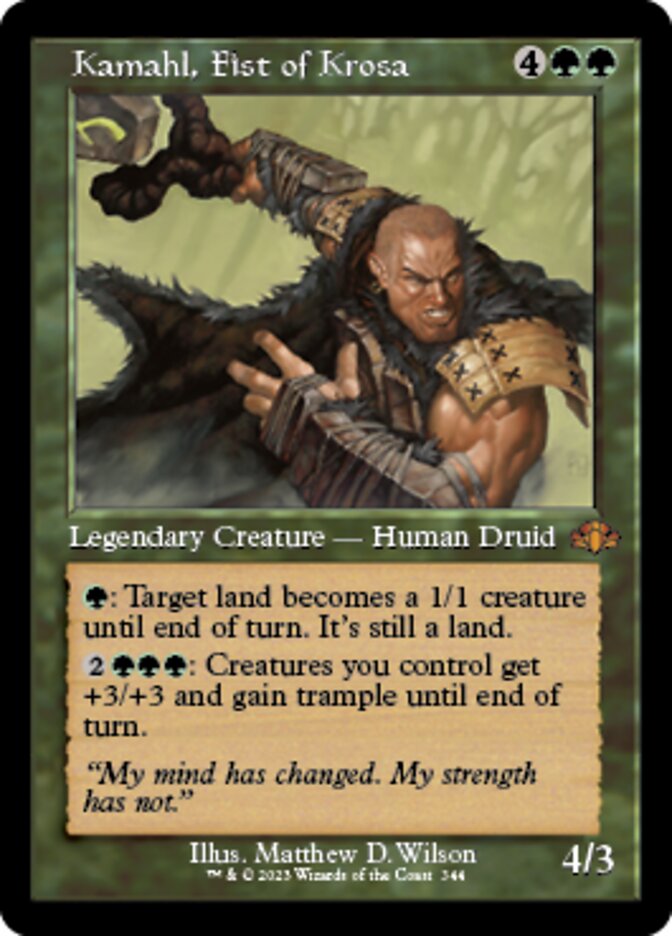 Kamahl, Fist of Krosa (Retro) [Dominaria Remastered] | Good Games North