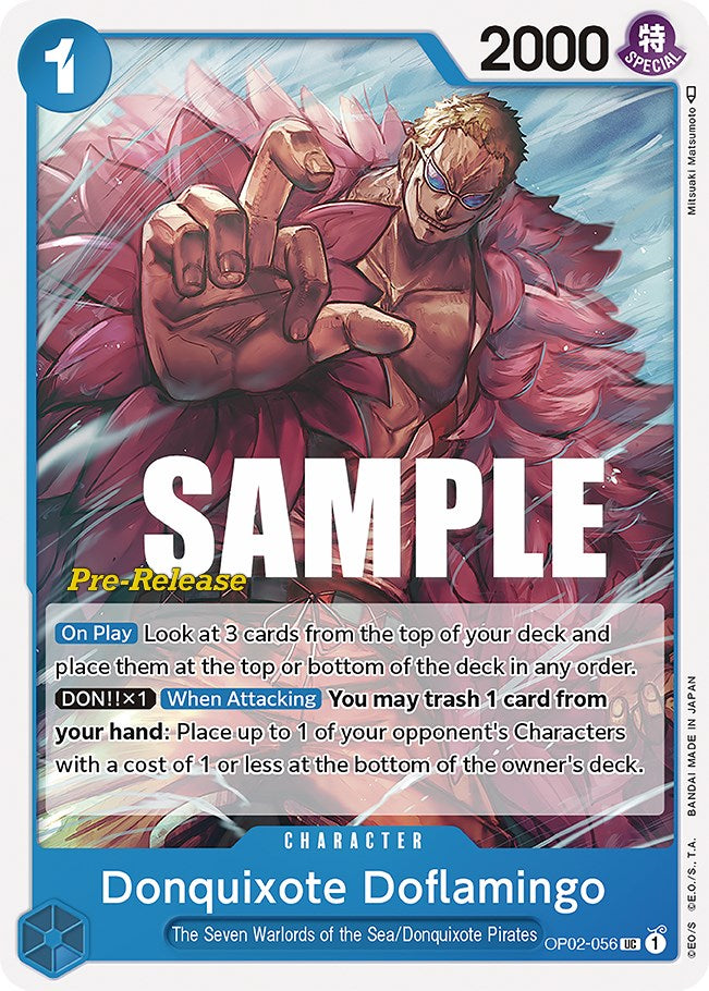 Donquixote Doflamingo [Paramount War Pre-Release Cards] | Good Games North