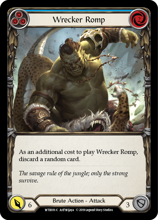 Wrecker Romp (Blue) [WTR031-C] Alpha Print Normal | Good Games North