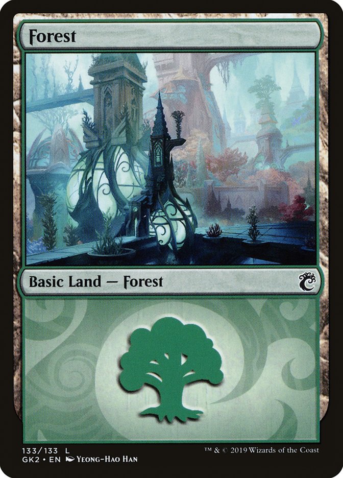 Forest (133) [Ravnica Allegiance Guild Kit] | Good Games North