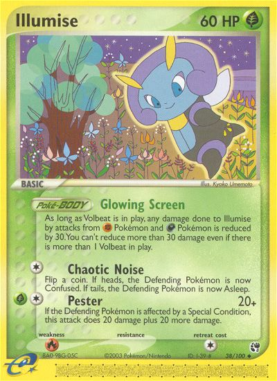 Illumise (38/100) [EX: Sandstorm] | Good Games North