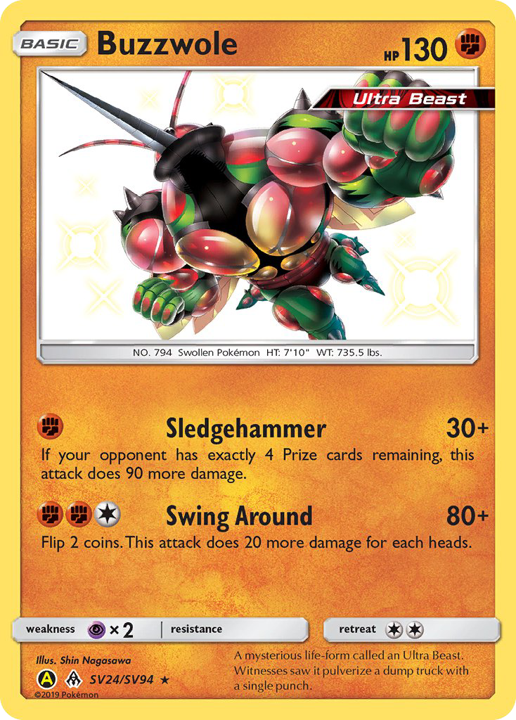 Buzzwole (SV24/SV94) [Sun & Moon: Hidden Fates - Shiny Vault] | Good Games North