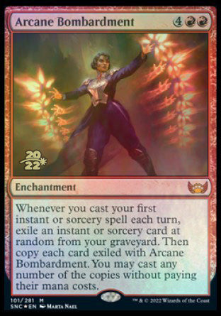 Arcane Bombardment [Streets of New Capenna Prerelease Promos] | Good Games North
