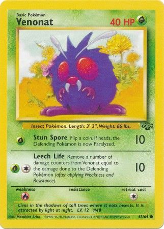 Venonat (63/64) [Jungle Unlimited] | Good Games North