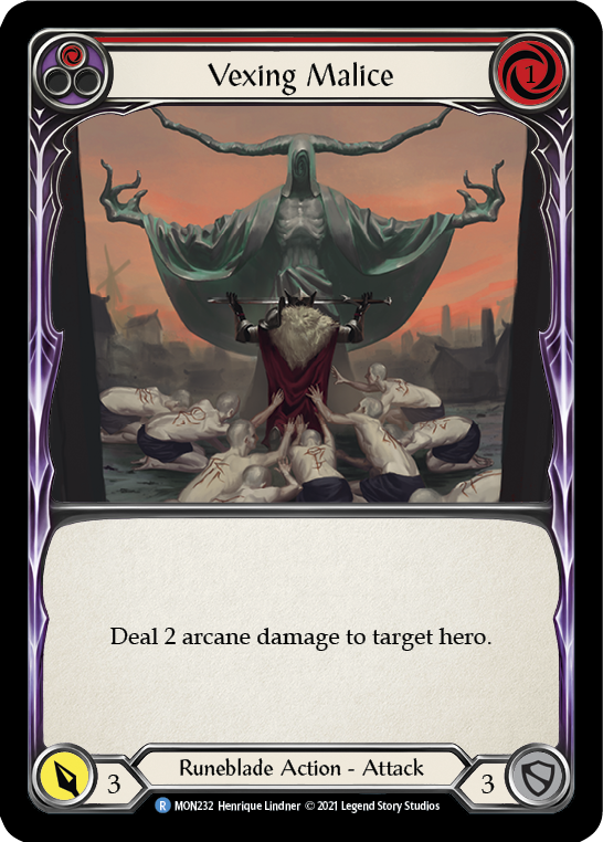 Vexing Malice (Red) [MON232] 1st Edition Normal | Good Games North