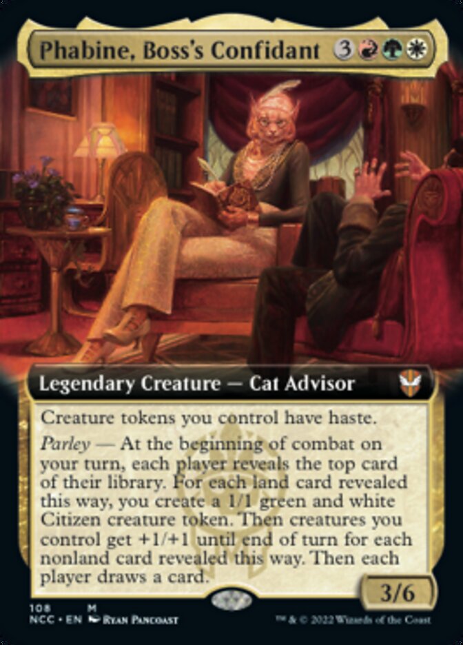 Phabine, Boss's Confidant (Extended Art) [Streets of New Capenna Commander] | Good Games North