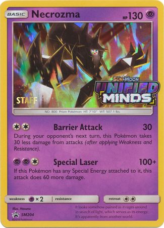 Necrozma (SM204) (Staff Prerelease Promo) [Sun & Moon: Black Star Promos] | Good Games North