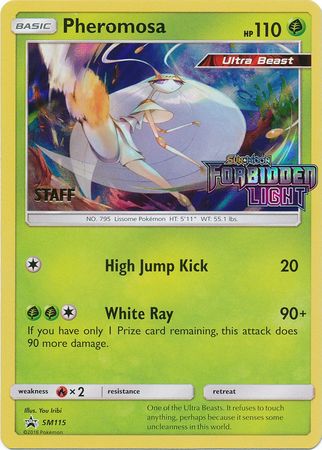 Pheromosa (SM115) (Staff Prerelease Promo) [Sun & Moon: Black Star Promos] | Good Games North