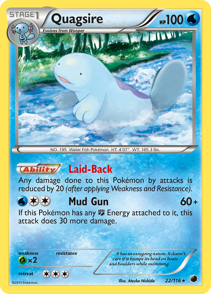 Quagsire (22/116) [Black & White: Plasma Freeze] | Good Games North