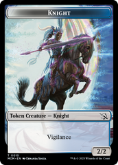 Assassin // Knight (10) Double-Sided Token [March of the Machine Commander Tokens] | Good Games North