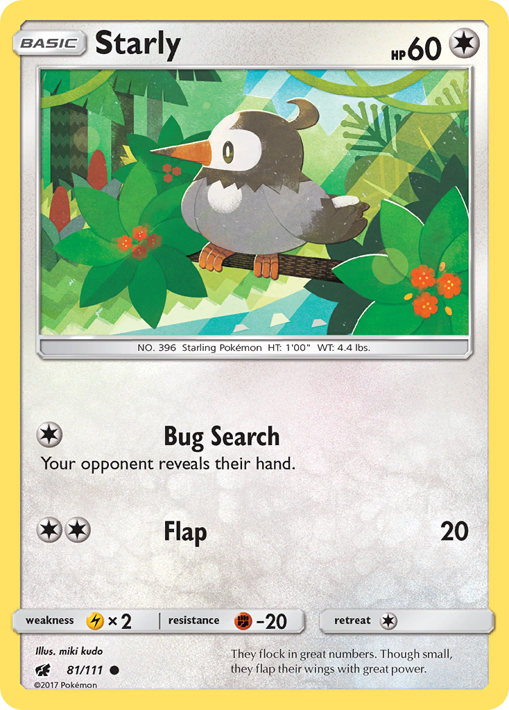 Starly (81/111) [Sun & Moon: Crimson Invasion] | Good Games North