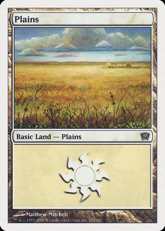 Plains (332) [Ninth Edition] | Good Games North