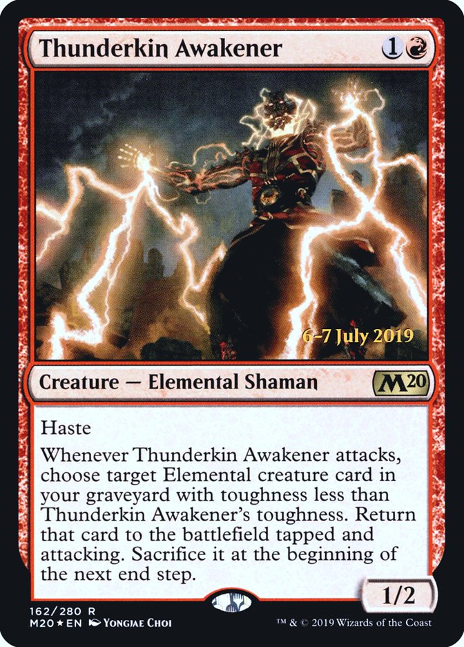Thunderkin Awakener  [Core Set 2020 Prerelease Promos] | Good Games North