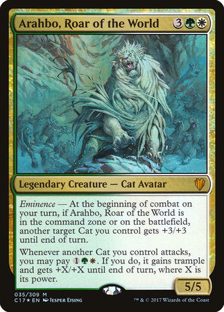 Arahbo, Roar of the World [Commander 2017] | Good Games North
