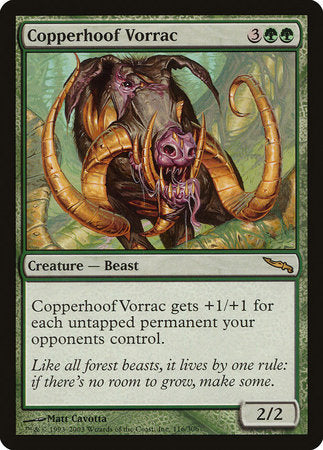 Copperhoof Vorrac [Mirrodin] | Good Games North