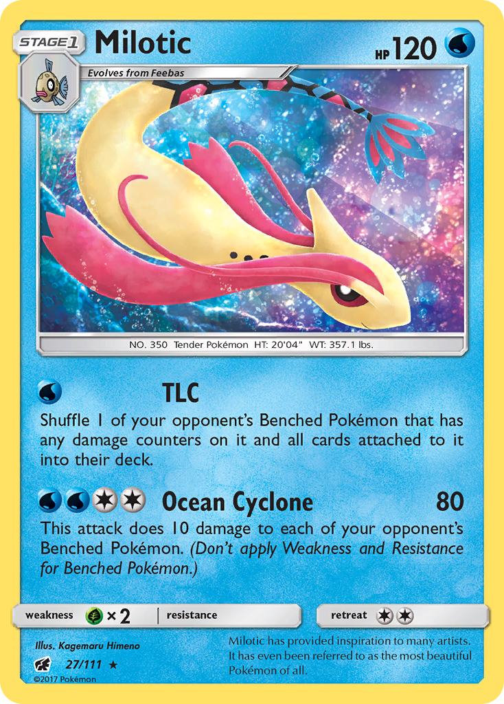 Milotic (27/111) [Sun & Moon: Crimson Invasion] | Good Games North