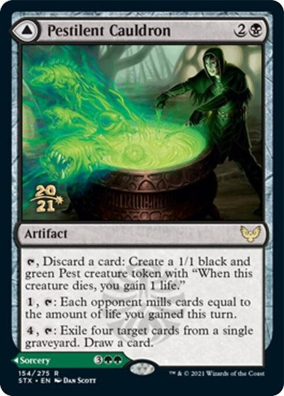 Pestilent Cauldron // Restorative Burst [Strixhaven: School of Mages Prerelease Promos] | Good Games North