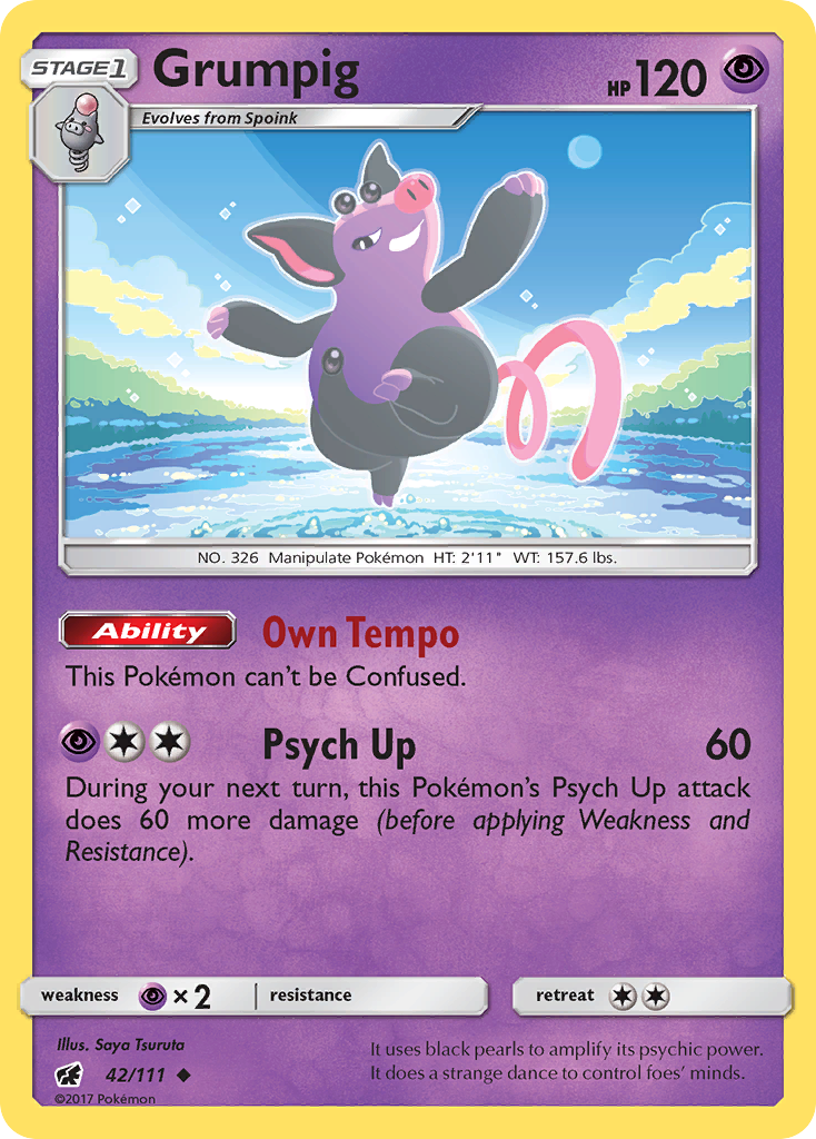 Grumpig (42/111) [Sun & Moon: Crimson Invasion] | Good Games North