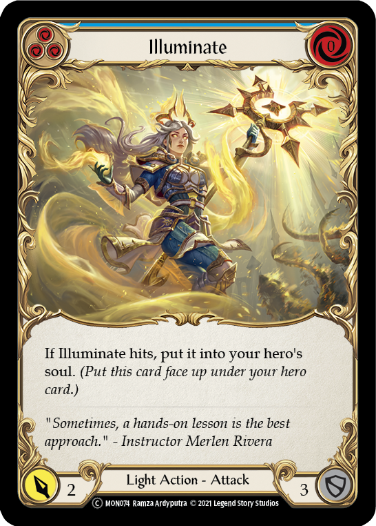 Illuminate (Blue) [U-MON074-RF] Unlimited Rainbow Foil | Good Games North
