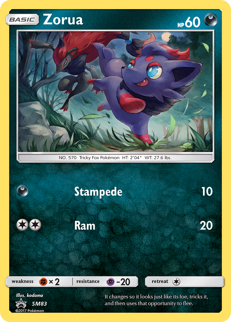 Zorua (SM83) [Sun & Moon: Black Star Promos] | Good Games North
