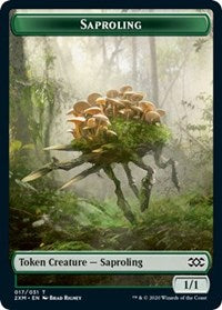 Saproling // Servo Double-sided Token [Double Masters Tokens] | Good Games North