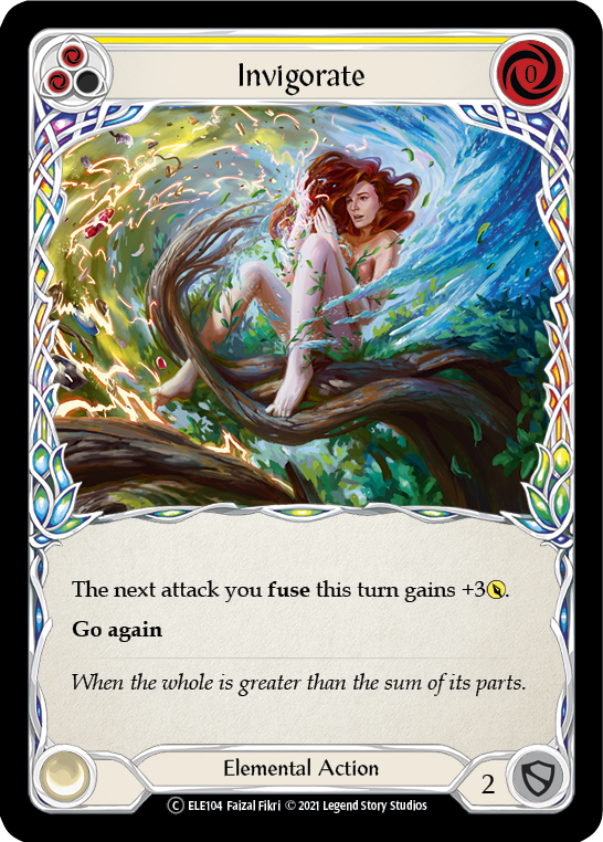 Invigorate (Yellow) [U-ELE104] Unlimited Rainbow Foil | Good Games North