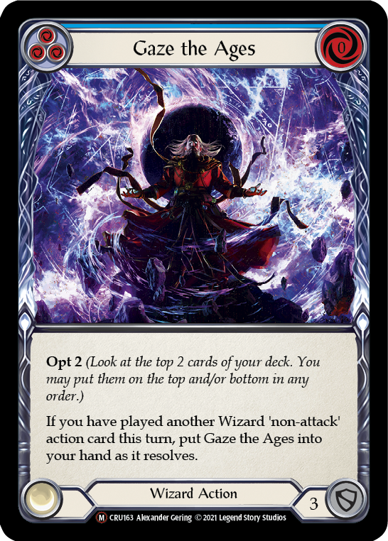 Gaze the Ages [U-CRU163-RF] Unlimited Rainbow Foil | Good Games North
