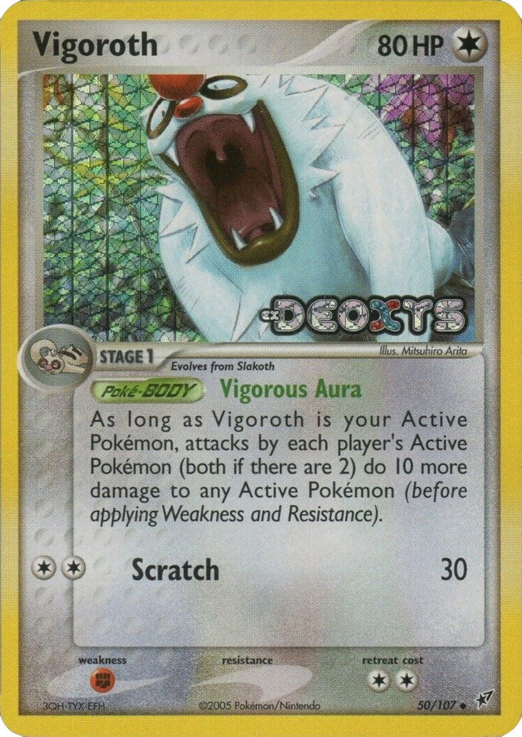 Vigoroth (50/107) (Stamped) [EX: Deoxys] | Good Games North