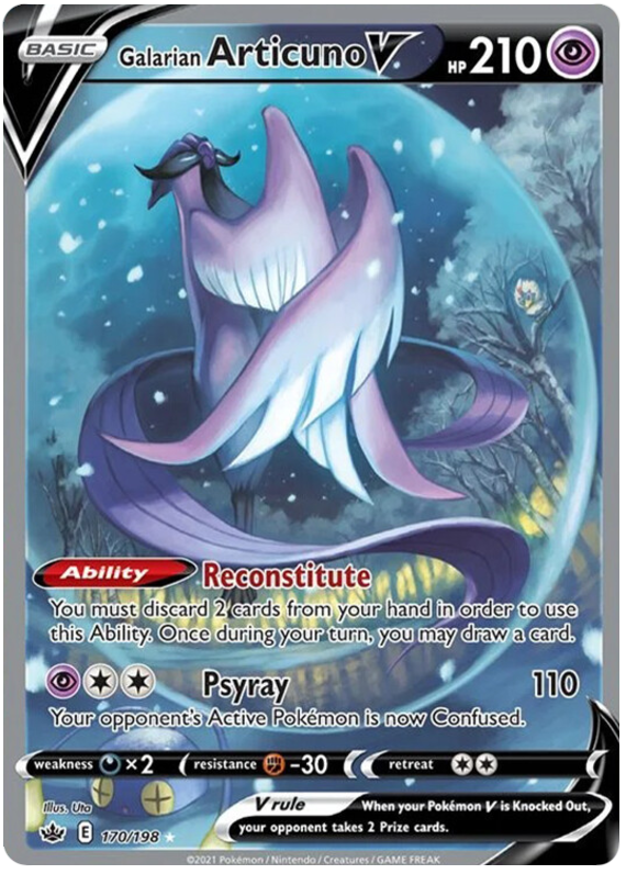 Galarian Articuno V (170/198) [Sword & Shield: Chilling Reign] | Good Games North