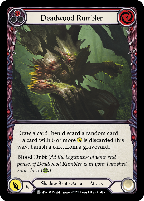 Deadwood Rumbler (Red) [MON138] 1st Edition Normal | Good Games North