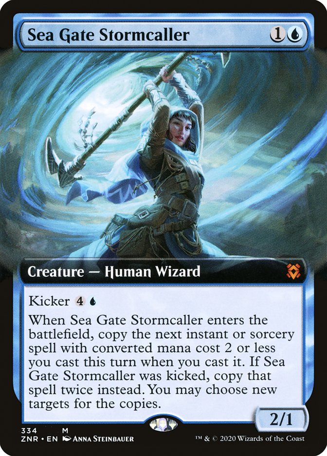 Sea Gate Stormcaller (Extended Art) [Zendikar Rising] | Good Games North