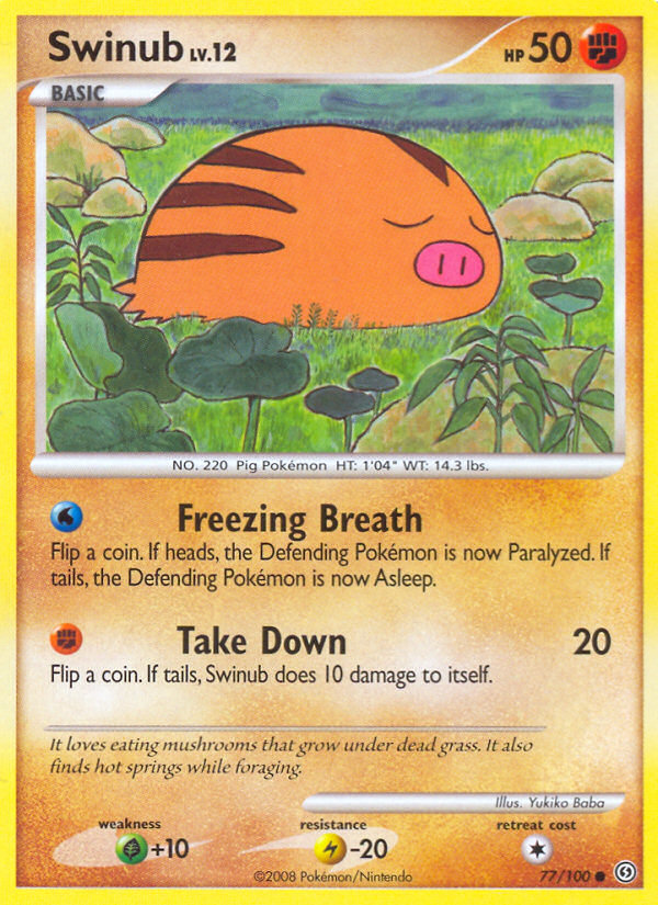 Swinub (77/100) [Diamond & Pearl: Stormfront] | Good Games North