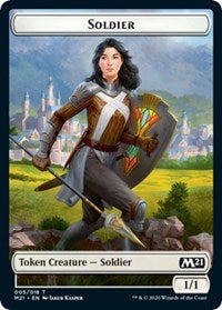 Soldier // Treasure Double-sided Token [Core Set 2021 Tokens] | Good Games North